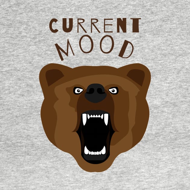 Funny Bear Current Mood Grumpy Gifts by gillys